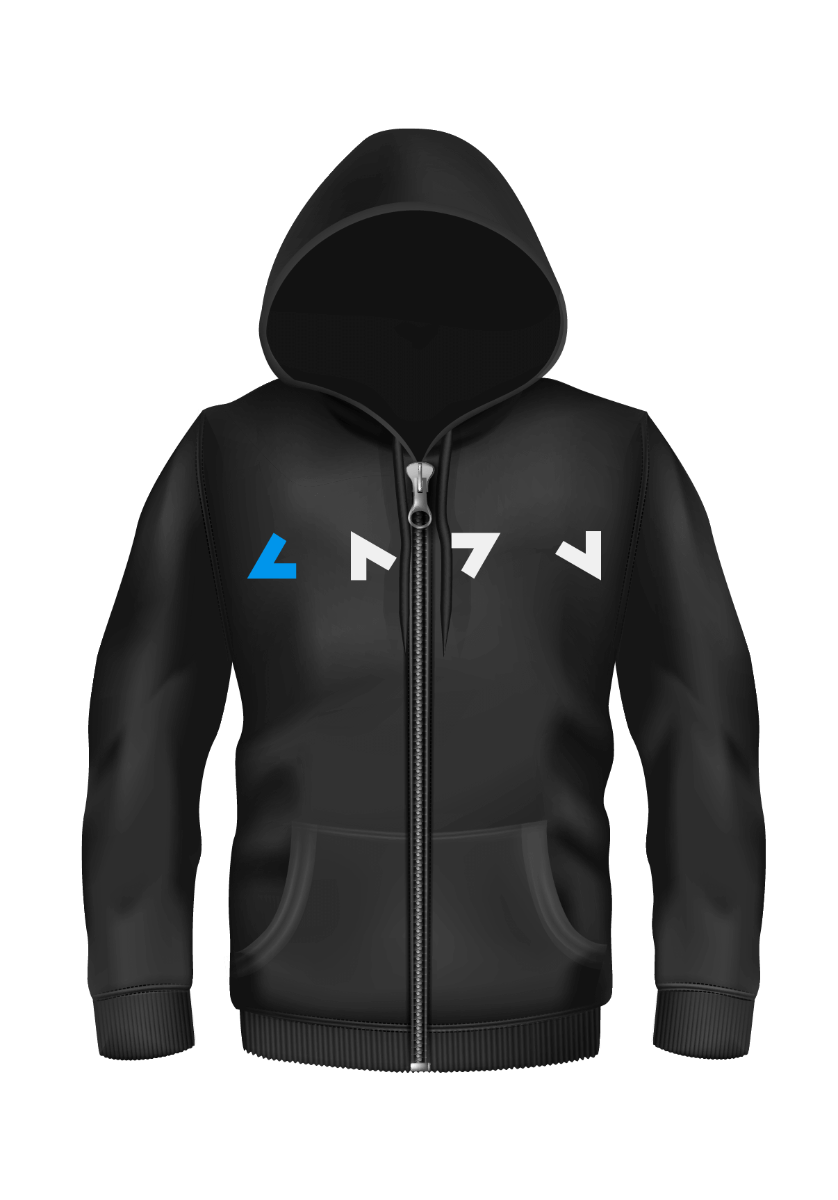 Rolling Glyph Lightweight Zip Hoodie